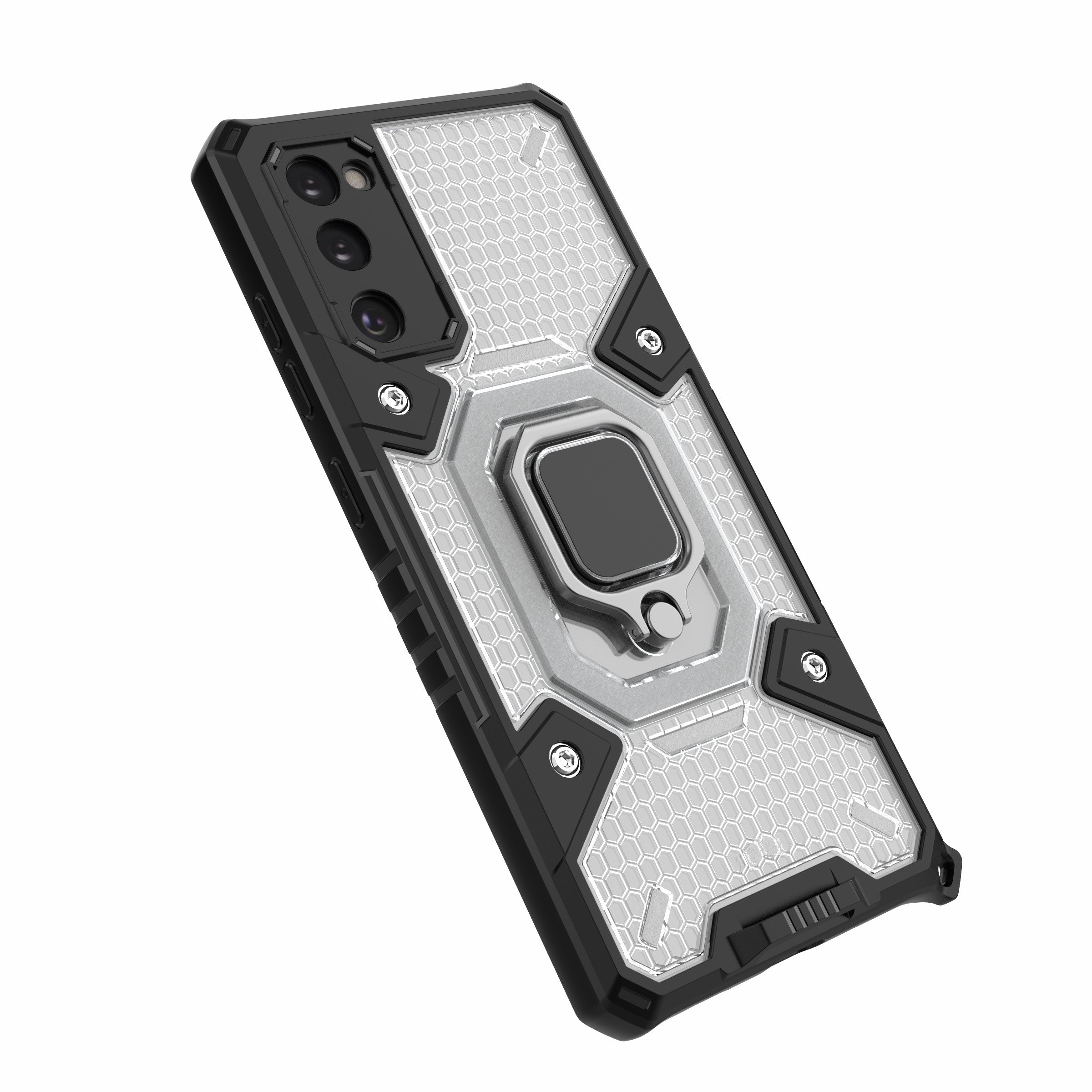 Tough Heavy PC+TPU Hybrid Kickstand Protective Phone Case with Holder Grip Magnetic Metal for Samsung Galaxy S20 FE 2022/S20 FE 4G/S20 FE 5G/S20 Lite - White Tough Heavy PC+TPU Hybrid Kickstand Protective Phone Case with Holder Grip Magnetic Metal for Samsung Galaxy S20 FE 2022/S20 FE 4G/S20 FE 5G/S20 Lite - White